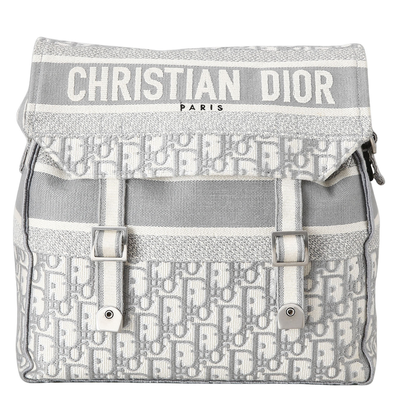 CHRISTIAN DIOR(USED)크리스찬디올 오블리크 디올캠프 메신저백 그레이